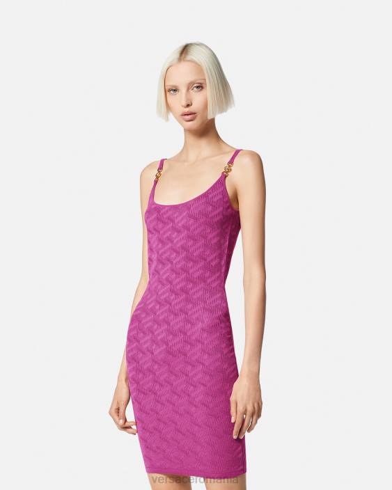 fucsie rochie mini medusa \'95 la greca Versace femei îmbrăcăminte 40L665