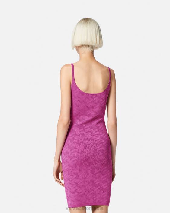 fucsie rochie mini medusa \'95 la greca Versace femei îmbrăcăminte 40L665