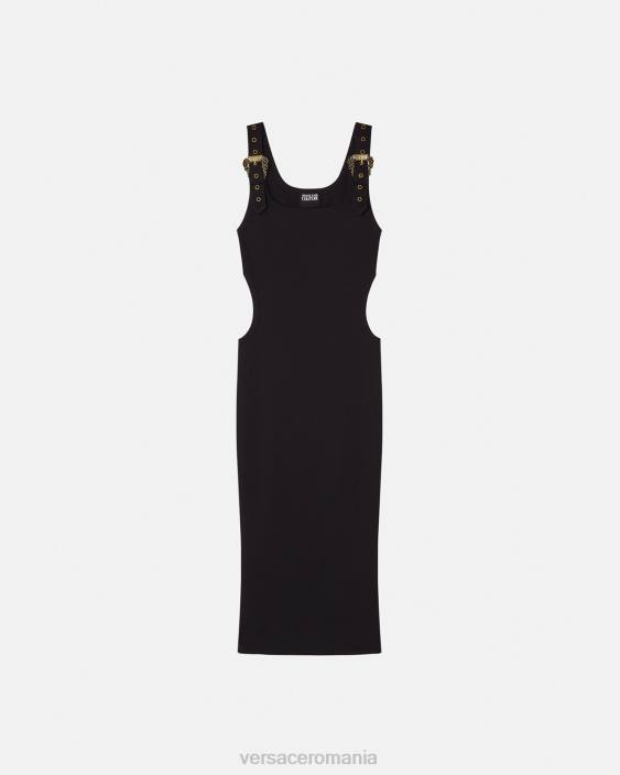 negru rochie baroc couture1 catarama Versace femei îmbrăcăminte 40L62197