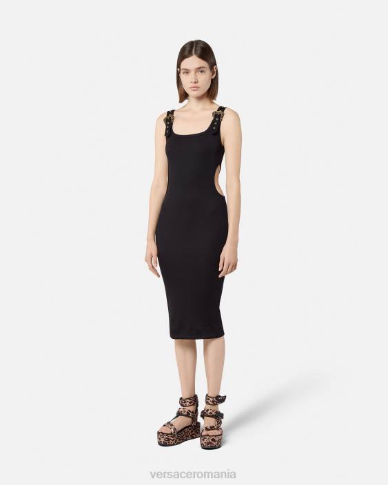 negru rochie baroc couture1 catarama Versace femei îmbrăcăminte 40L62197