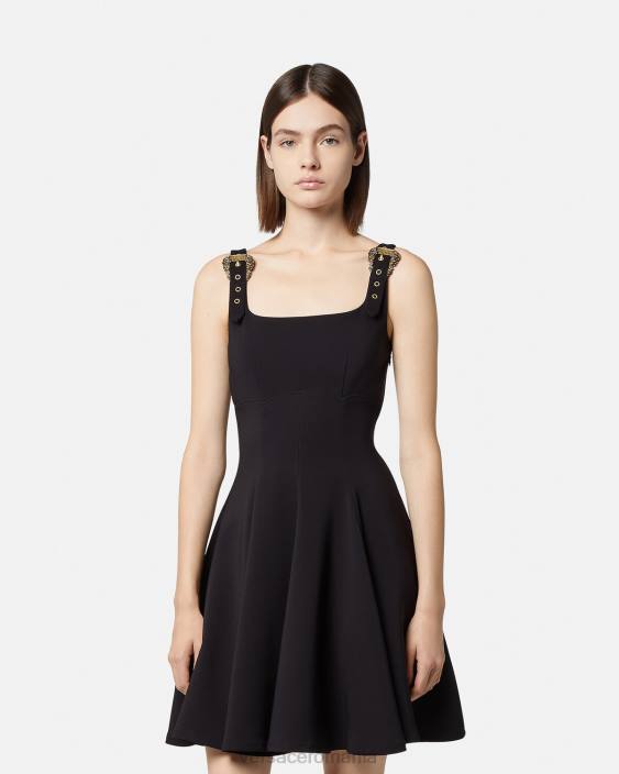 negru rochie baroc couture1 catarama Versace femei îmbrăcăminte 40L62198