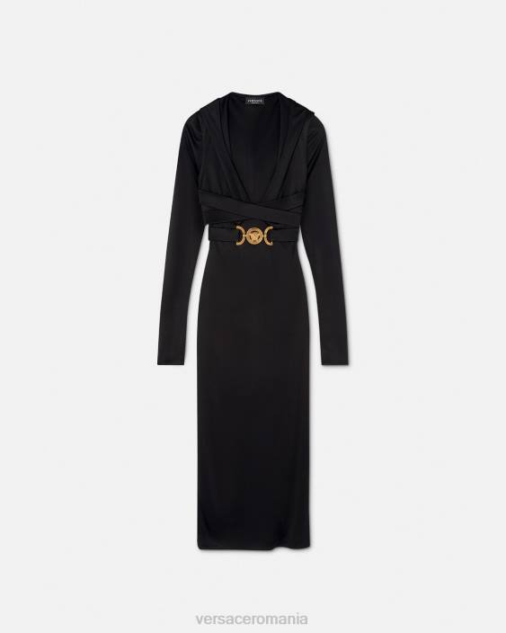 negru rochie cu hanoraș medusa '95 Versace femei îmbrăcăminte 40L636