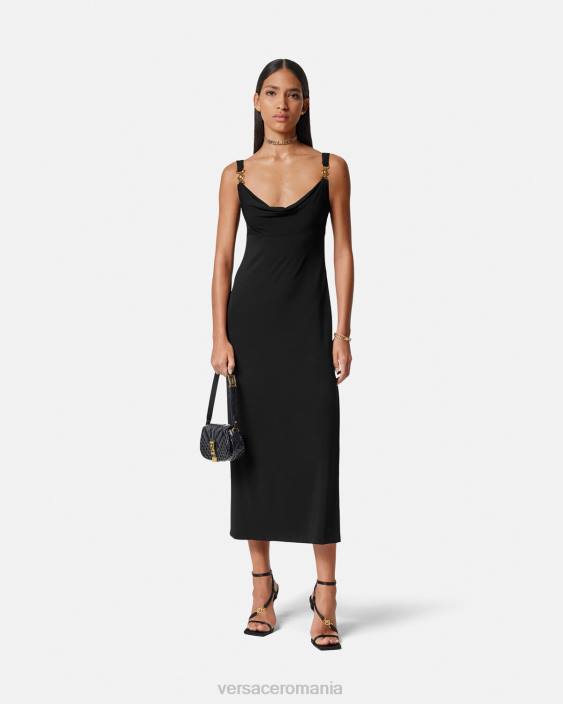 negru rochie lunga medusa \'95 Versace femei îmbrăcăminte 40L644
