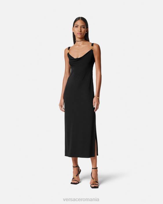 negru rochie lunga medusa \'95 Versace femei îmbrăcăminte 40L644