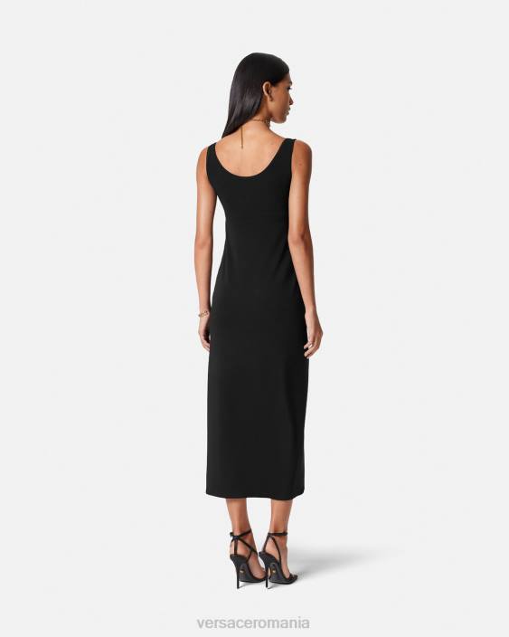 negru rochie lunga medusa \'95 Versace femei îmbrăcăminte 40L644