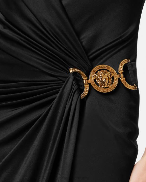 negru rochie midi medusa \'95 Versace femei îmbrăcăminte 40L629