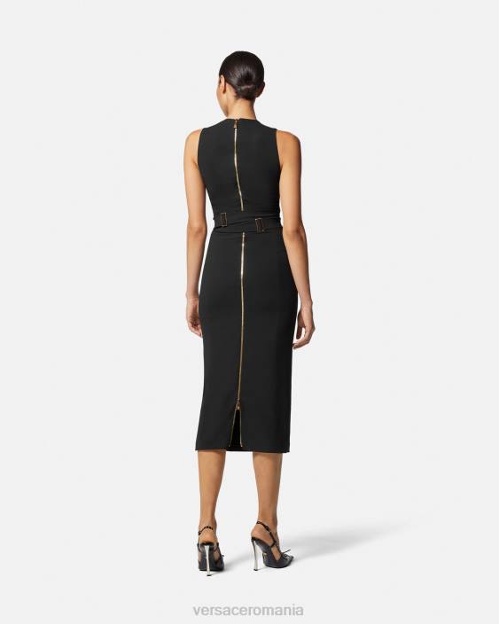 negru rochie midi medusa \'95 Versace femei îmbrăcăminte 40L635