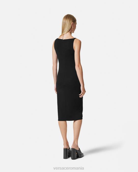 negru rochie midi medusa \'95 Versace femei îmbrăcăminte 40L640