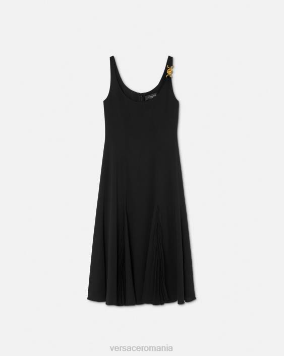 negru rochie midi medusa '95 Versace femei îmbrăcăminte 40L641
