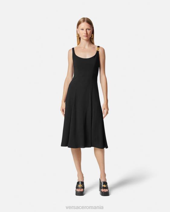 negru rochie midi medusa \'95 Versace femei îmbrăcăminte 40L641