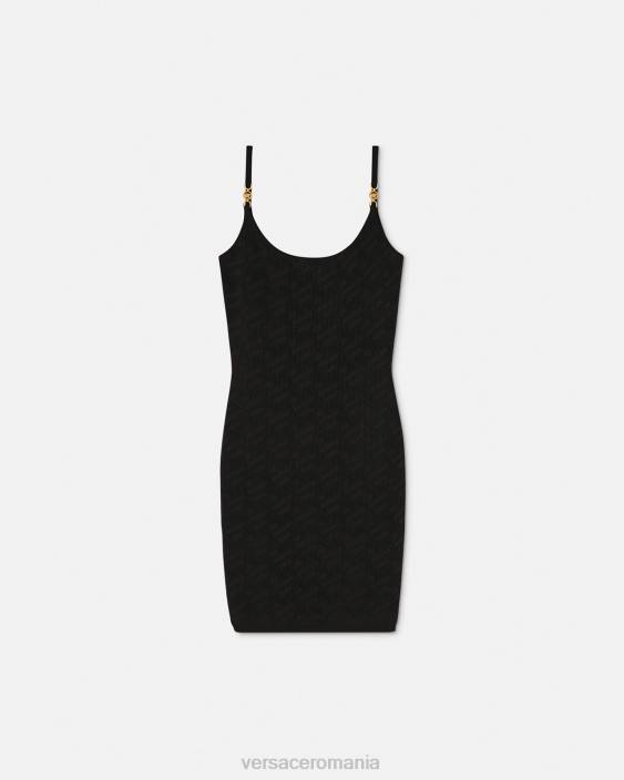 negru rochie mini medusa '95 la greca Versace femei îmbrăcăminte 40L642