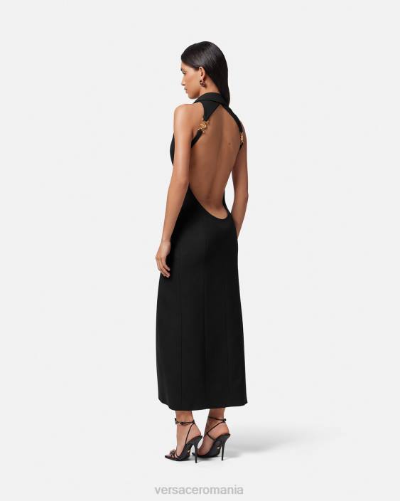 negru rochie vesta lunga medusa \'95 Versace femei îmbrăcăminte 40L616
