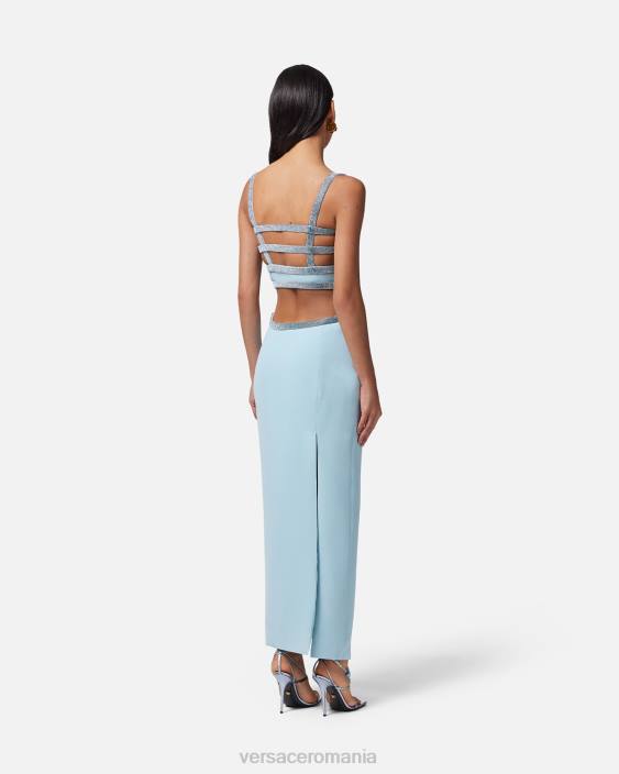 o singură culoare rochie decupată cu cristal medusa \'95 Versace femei îmbrăcăminte 40L618