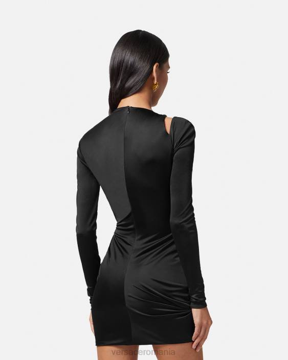 o singură culoare rochie mini cu noduri florale de vara Versace femei îmbrăcăminte 40L622