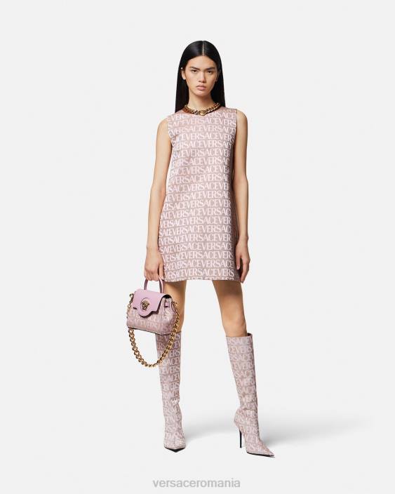 roz și imprimeu rochie mini peste tot Versace femei îmbrăcăminte 40L626