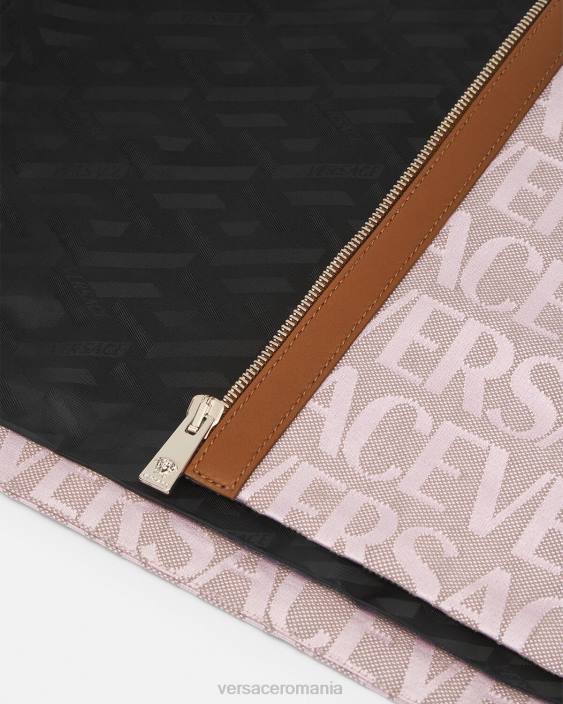 roz și imprimeu rochie mini peste tot Versace femei îmbrăcăminte 40L626