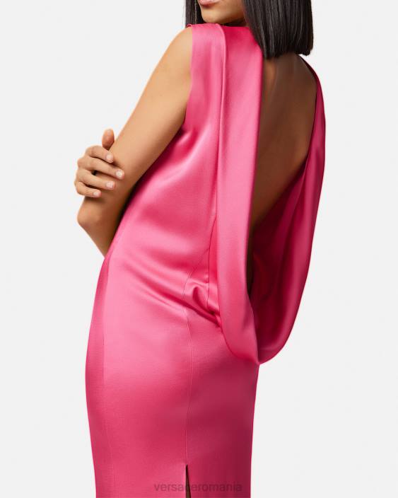 roz rochie lungă cu capotă Versace femei îmbrăcăminte 40L661