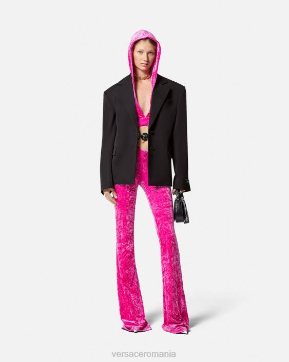 negru blazer cu un singur piept Versace femei îmbrăcăminte 40L6112