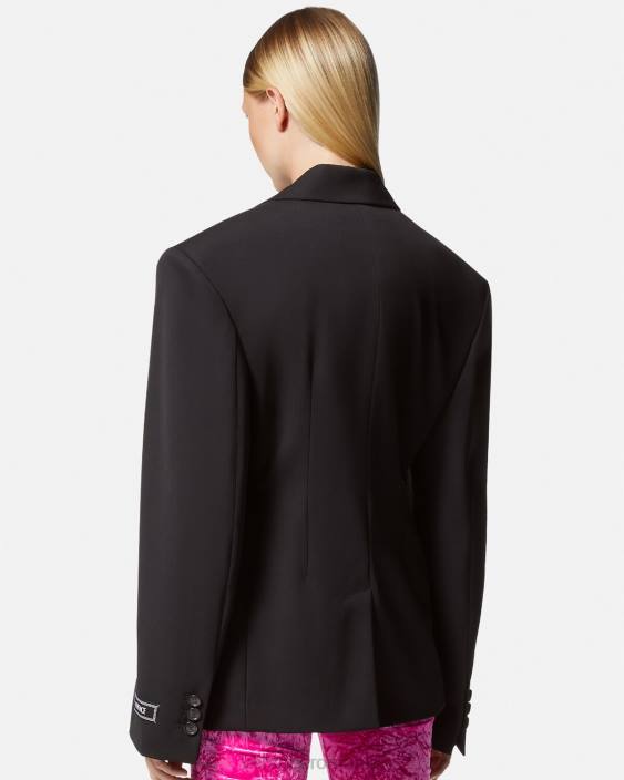negru blazer cu un singur piept Versace femei îmbrăcăminte 40L6112