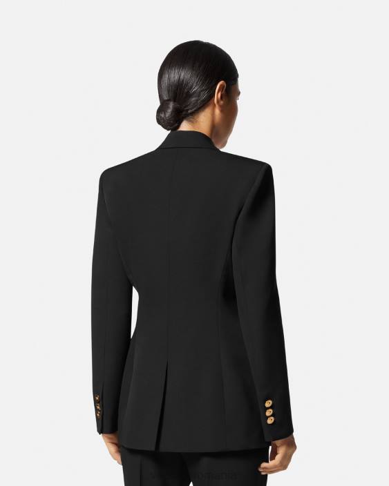 negru blazer cu un singur piept medusa Versace femei îmbrăcăminte 40L6109