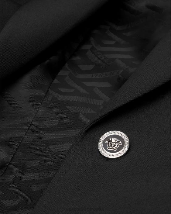 negru blazer cu un singur piept medusa Versace femei îmbrăcăminte 40L6116