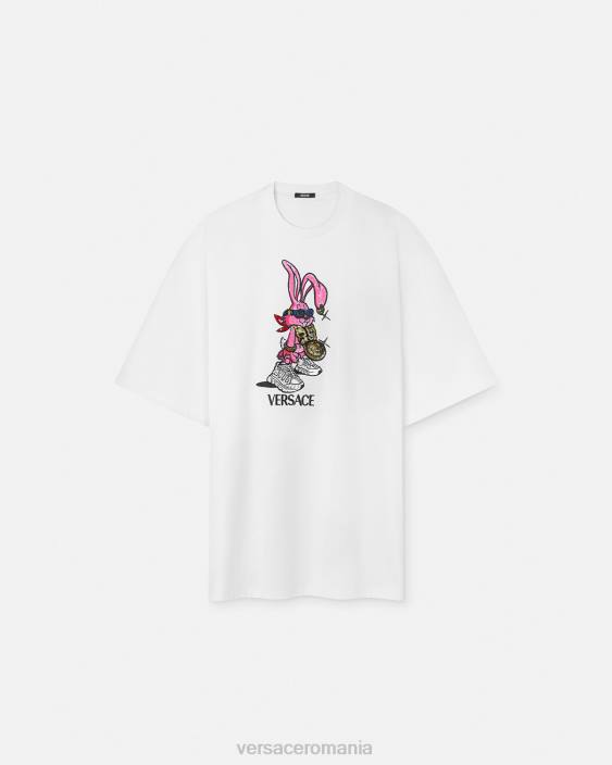 alb tricou iepure festivalul de primăvară Versace femei îmbrăcăminte 40L6148