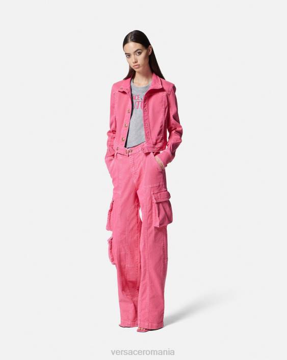 gri tricou cu logo Versace femei îmbrăcăminte 40L62171