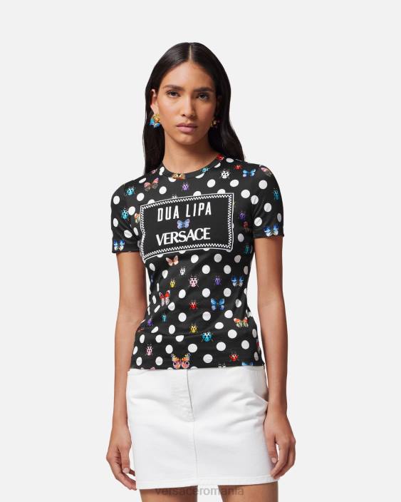 imprimare tricou brodat fluturi Versace femei îmbrăcăminte 40L6130