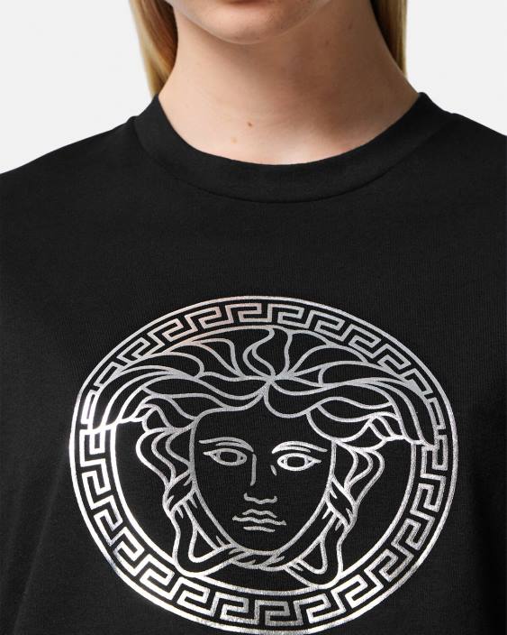 negru tricou cu medusa Versace femei îmbrăcăminte 40L6129
