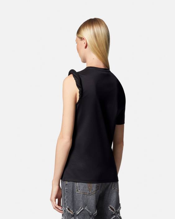 negru tricou rulat zeița Versace femei îmbrăcăminte 40L6155