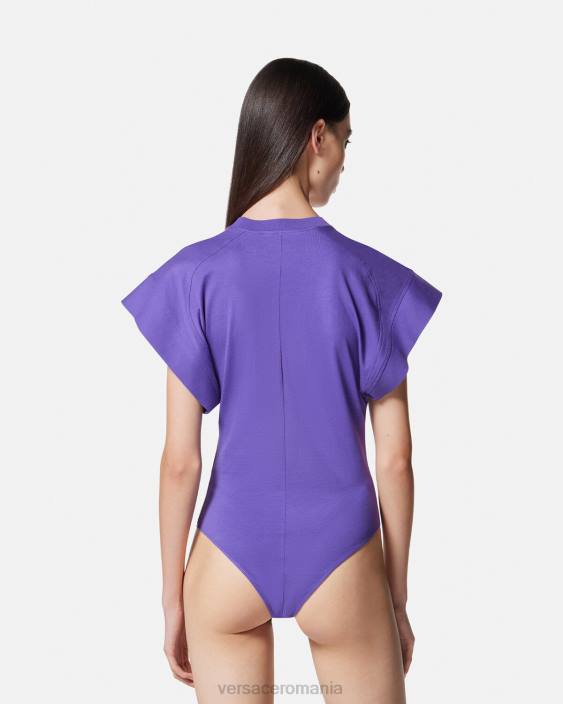 violet tricou body cu logo Versace femei îmbrăcăminte 40L62163