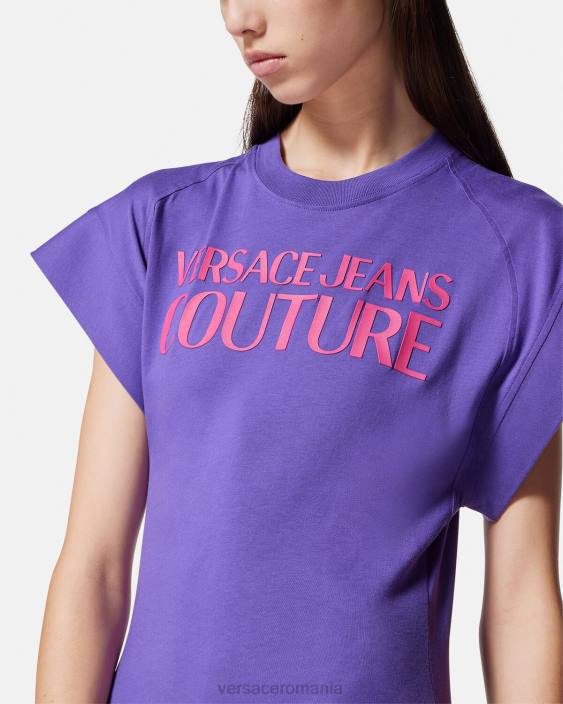 violet tricou body cu logo Versace femei îmbrăcăminte 40L62163