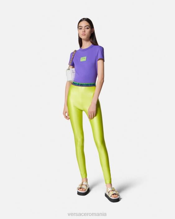 violet tricou cu număr de bucată Versace femei îmbrăcăminte 40L62227