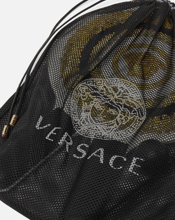 negru set rachete de plaja crete de fleur Versace femei lenjerie intimă și îmbrăcăminte de plajă 40L61204