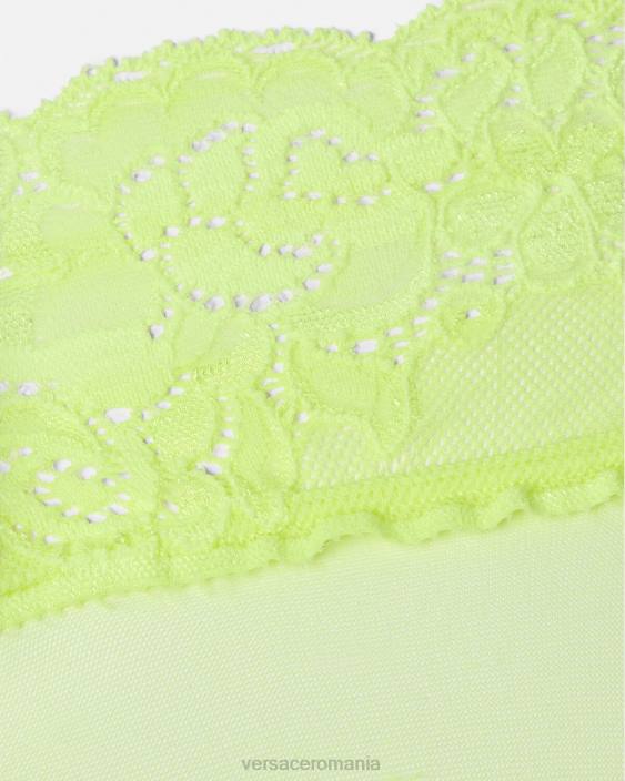 lămâie verde ciorapi de dantela Versace femei lenjerie intimă și îmbrăcăminte de plajă 40L61112