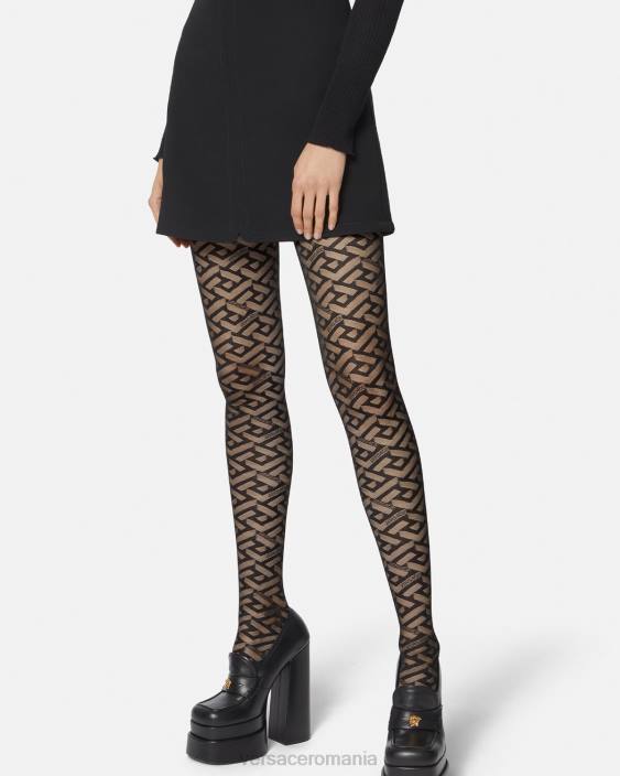 negru colanti la greca Versace femei lenjerie intimă și îmbrăcăminte de plajă 40L61104