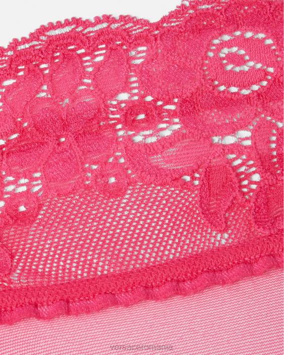 roz ciorapi de dantela Versace femei lenjerie intimă și îmbrăcăminte de plajă 40L61111