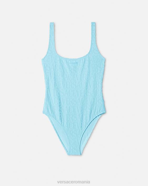 albastru deschis costum de baie cu prosop Versace femei lenjerie intimă și îmbrăcăminte de plajă 40L61123