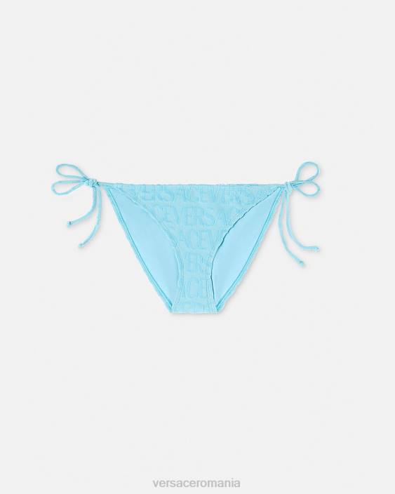 albastru deschis fund de bikini cu prosop Versace femei lenjerie intimă și îmbrăcăminte de plajă 40L61121