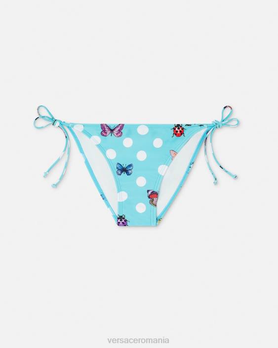 albastru fund de bikini fluturi Versace femei lenjerie intimă și îmbrăcăminte de plajă 40L61132