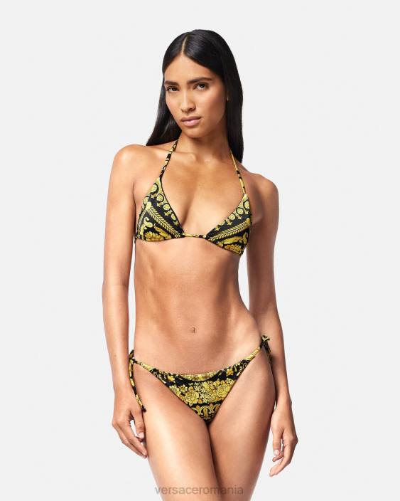 imprimare Top de bikini cu imprimeu barocco Versace femei lenjerie intimă și îmbrăcăminte de plajă 40L61138