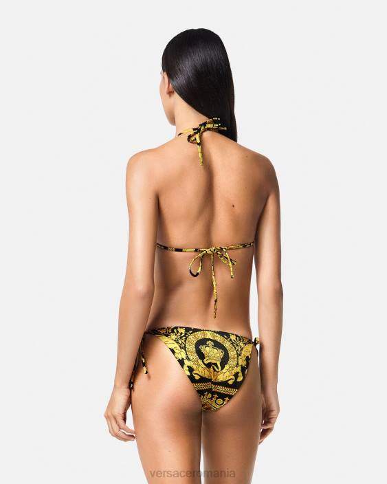imprimare Top de bikini cu imprimeu barocco Versace femei lenjerie intimă și îmbrăcăminte de plajă 40L61138