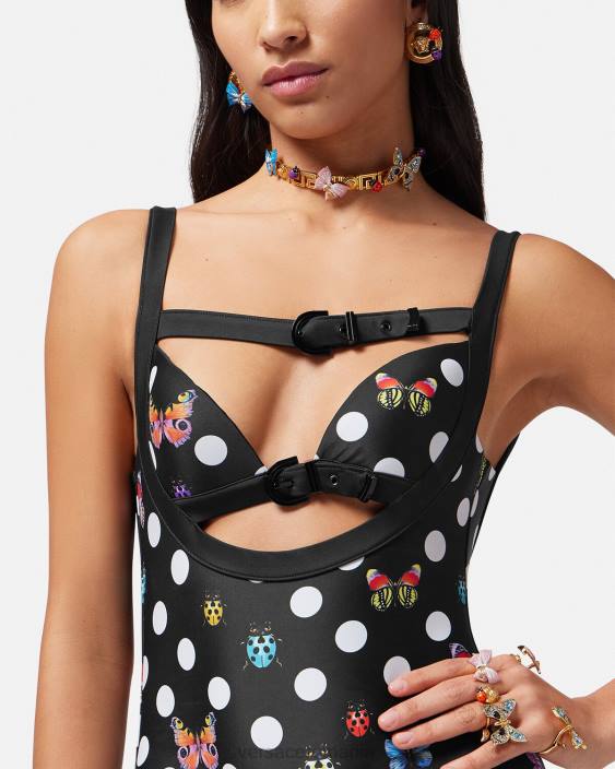 imprimare costum de baie dintr-o bucată fluturi Versace femei lenjerie intimă și îmbrăcăminte de plajă 40L61117