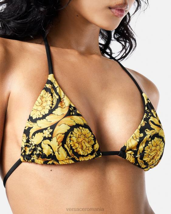 imprimare top de bikini barocco Versace femei lenjerie intimă și îmbrăcăminte de plajă 40L61139