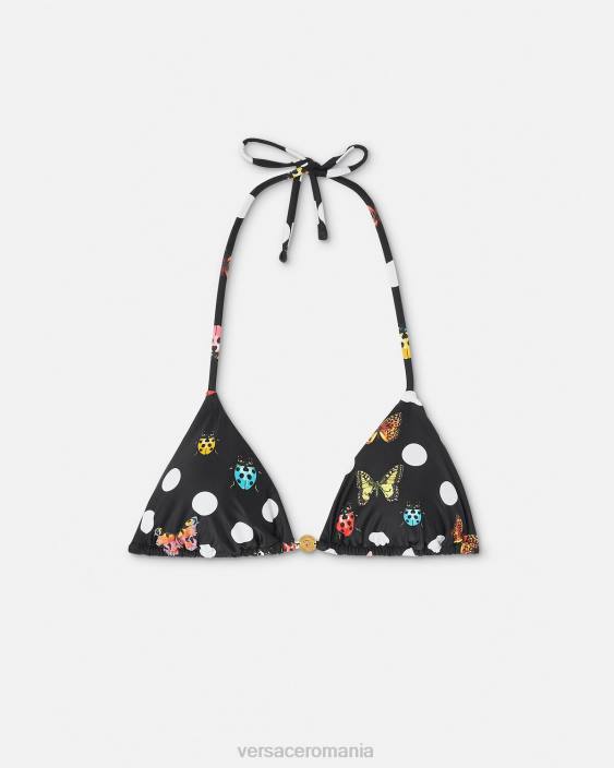 imprimare top de bikini fluturi Versace femei lenjerie intimă și îmbrăcăminte de plajă 40L61114