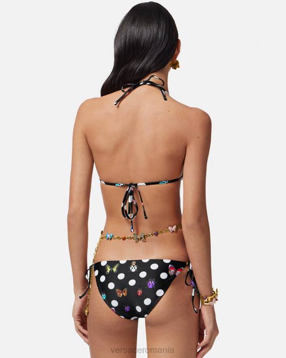 imprimare top de bikini fluturi Versace femei lenjerie intimă și îmbrăcăminte de plajă 40L61114