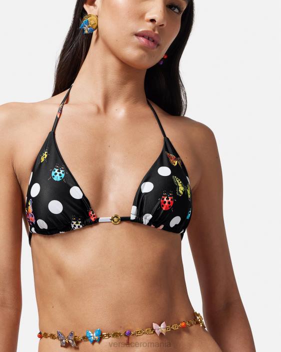 imprimare top de bikini fluturi Versace femei lenjerie intimă și îmbrăcăminte de plajă 40L61114