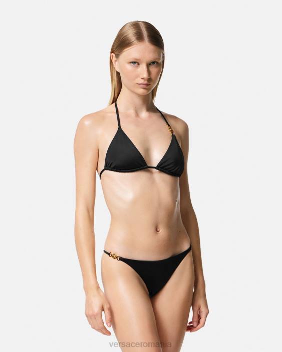 negru Top de bikini triunghi medusa \'95 Versace femei lenjerie intimă și îmbrăcăminte de plajă 40L61145