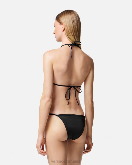 negru Top de bikini triunghi medusa \'95 Versace femei lenjerie intimă și îmbrăcăminte de plajă 40L61145