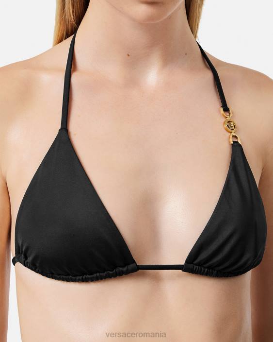negru Top de bikini triunghi medusa \'95 Versace femei lenjerie intimă și îmbrăcăminte de plajă 40L61145
